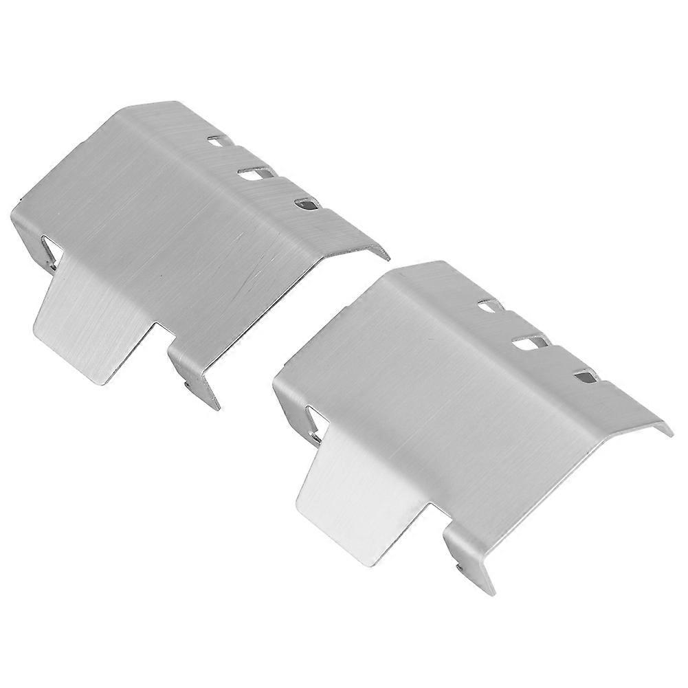 2pcs Stainless Metal Front Rear Axle Protective Guard Plate for Traxxas TRX-4 1/10 RC Crawler