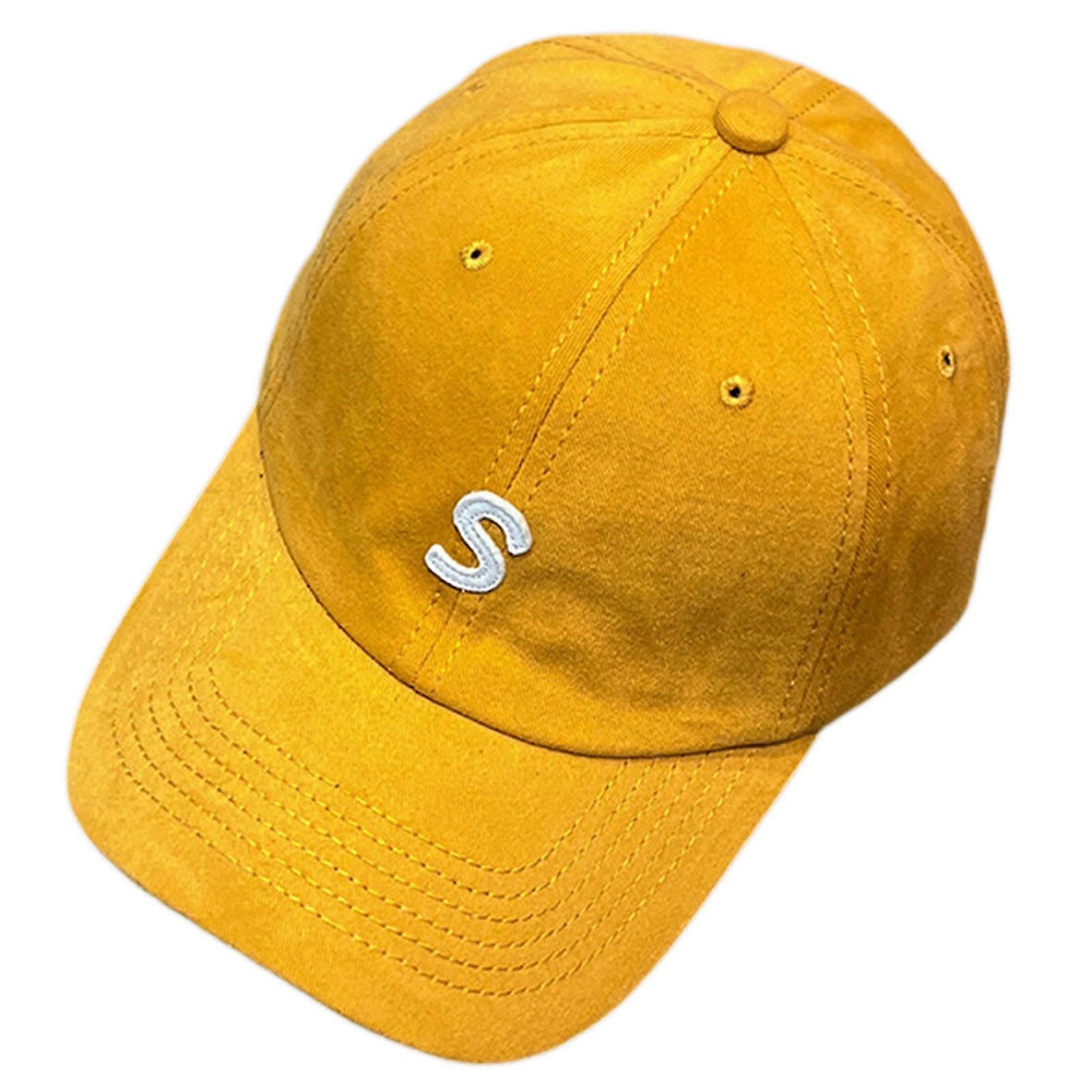 Solid Color Baseball Cap Cotton Cap Adjustable Letters Baseball Hat for Teens