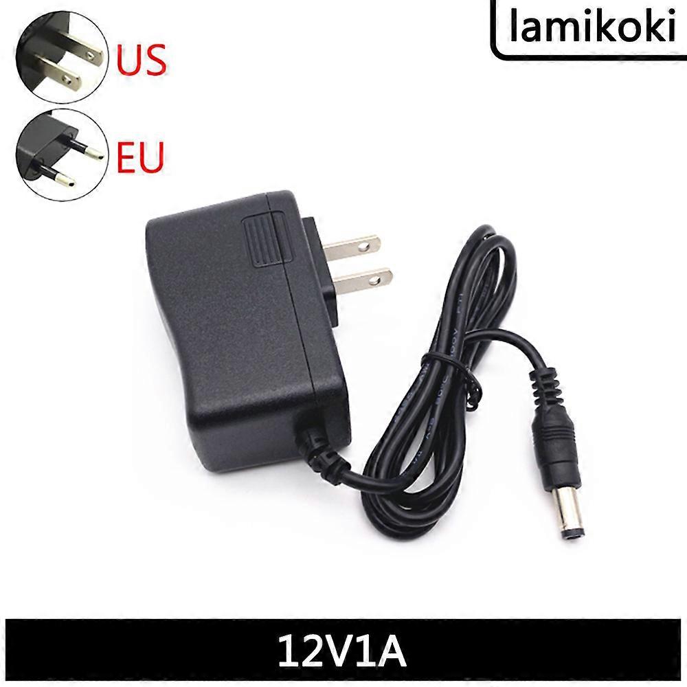 DC 12V 1A LED Light Bar Fish Tank Light Bar Surveillance Camera Switch Power Adapter Power Cord Foot A