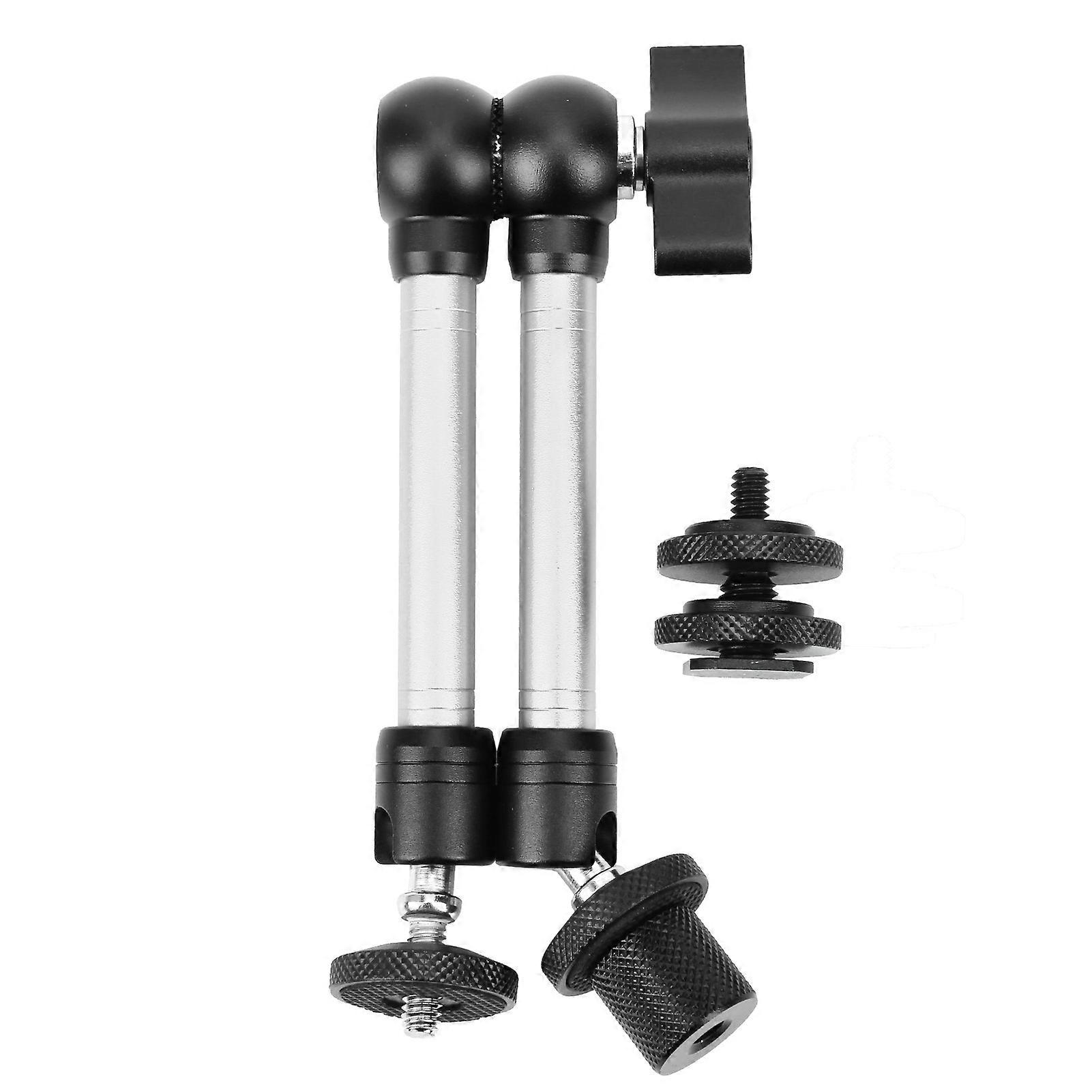 11in Adjustable Universal Arm Base Holder Stand 1/4in Screw for Camera LCD Monitor Light