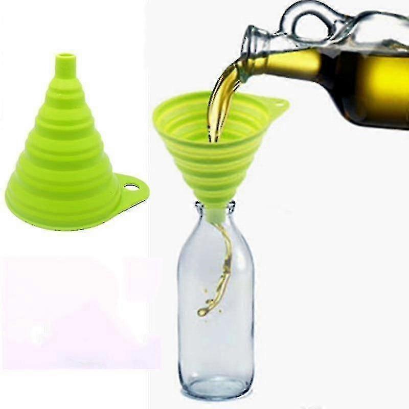 Silicone Foldable Collapsible Style Funnel Hopper Kitchen Cooking Tools
