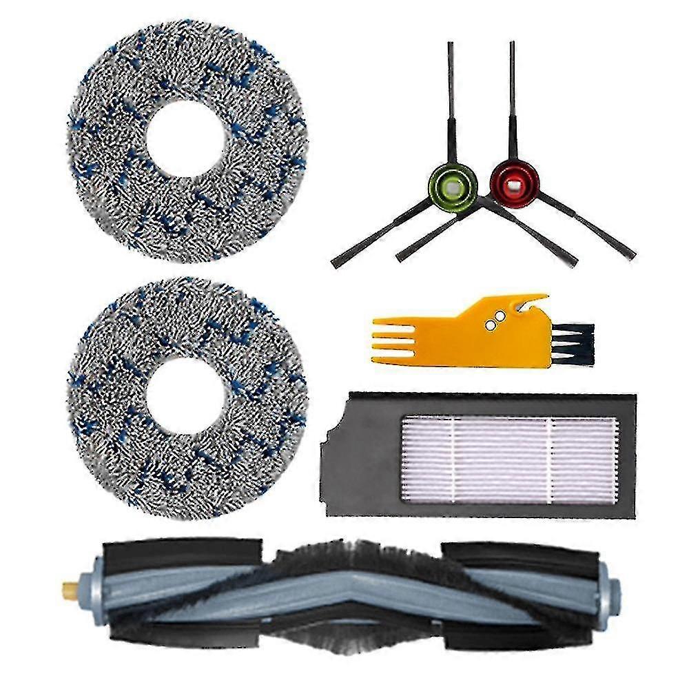 7pcs Replacement Parts Compatible With Ecovacs Filter Main Side Brush Mop Cloth