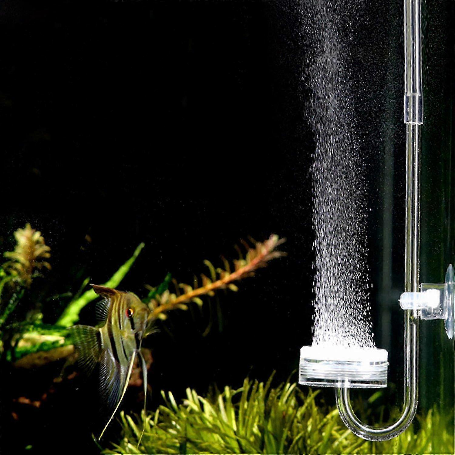 Aquarium Fish Tank U Shape Flat Base Air Diffuser Suction Cup Check Valve Kit (Small Cup)