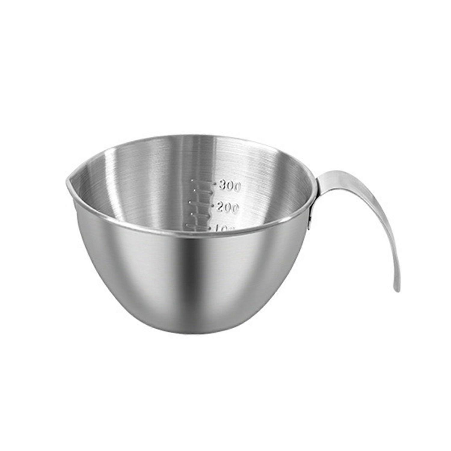 304 Stainless Steel Measuring Cup with Handle Scale Large Capacity Multifunction Egg Liquid Mixing