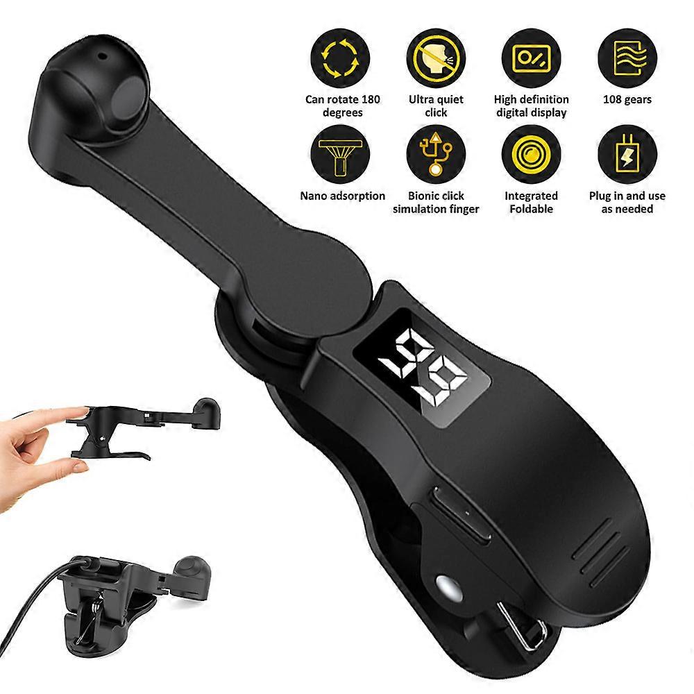 BeisDirect Scherm Auto Clicker Tapper Liker voor Smart Phone Mute Connection Device Fysieke Simulatie Vinger Klik Apparaat Scherm Auto Clicker Tapper voor Games, Live Uitzendingen (5 Clickers