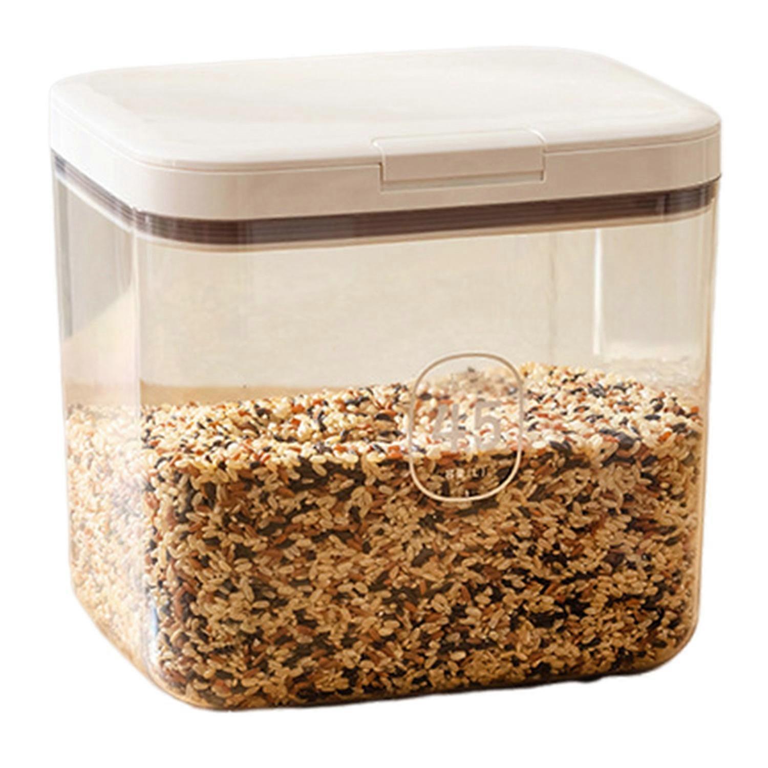 Kitchen Sealed Storage Box Press Type Automatic Sealing Transparent Thick Leakproof Dustproof