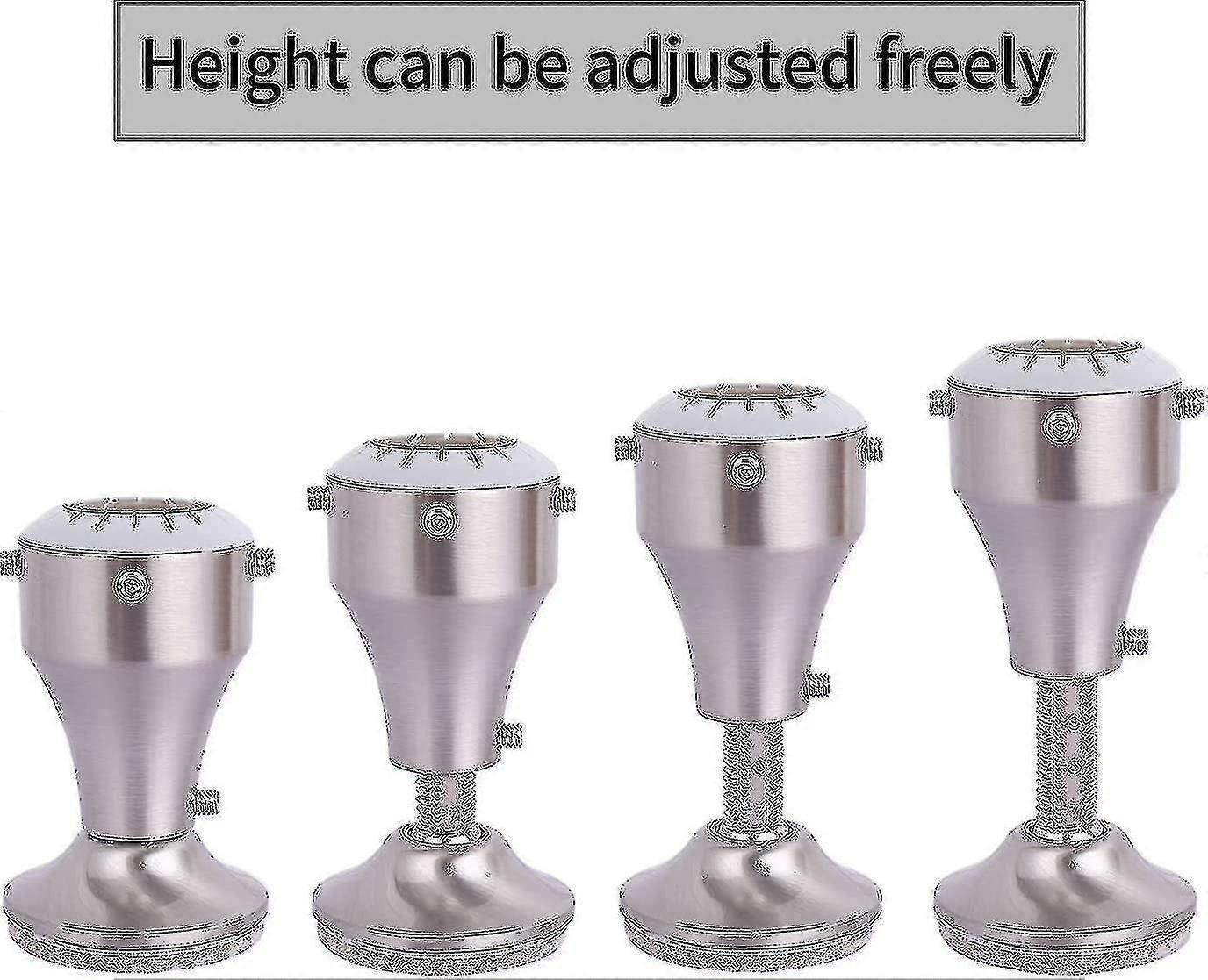 家具ライザー、高さ調節可能7-10 cm、椅子テーブルソファテーブル脚直径1-1 / 8 "-1-5 / 8"、シルバー