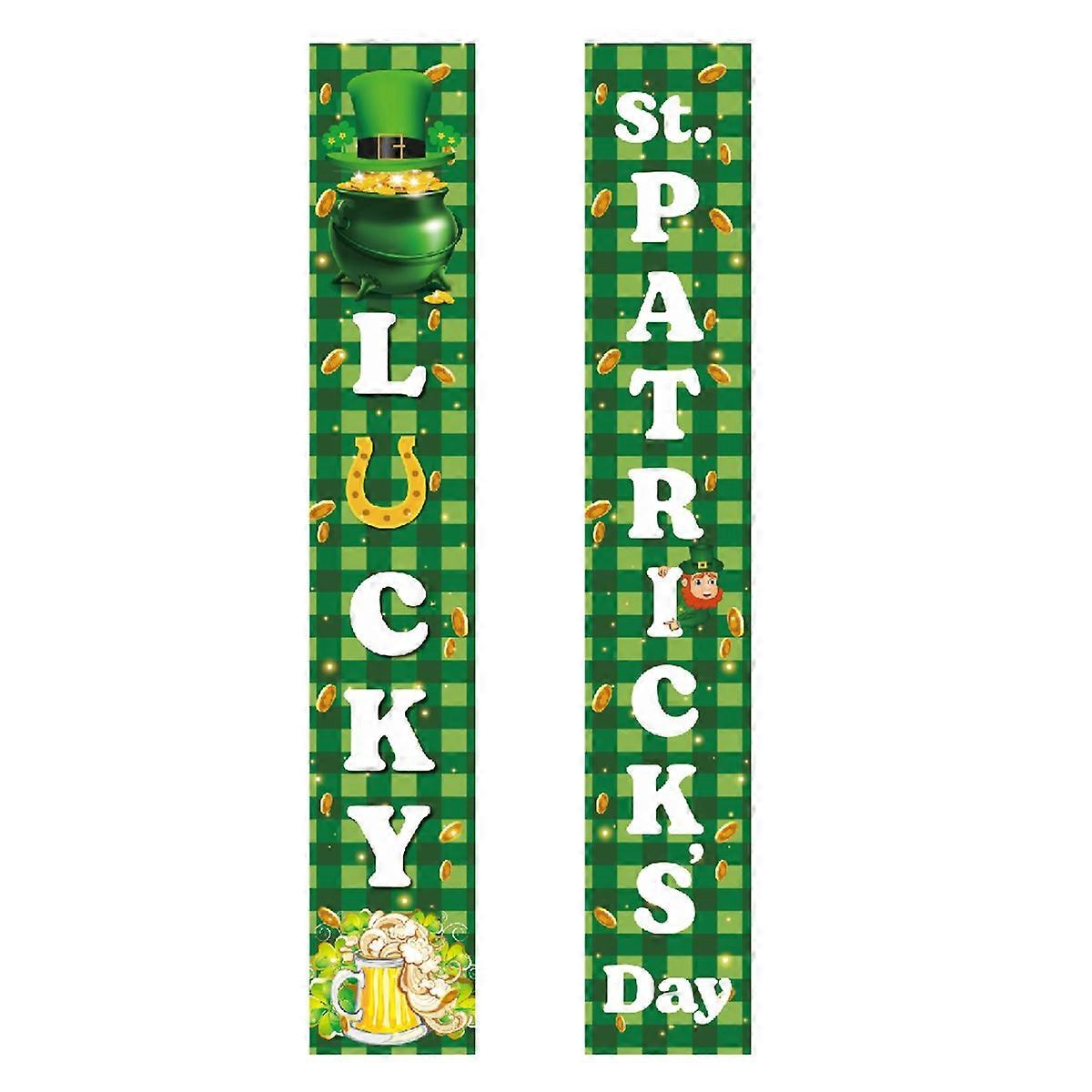 Irish Festivity Banner Set - Lucky Clover Green Decor