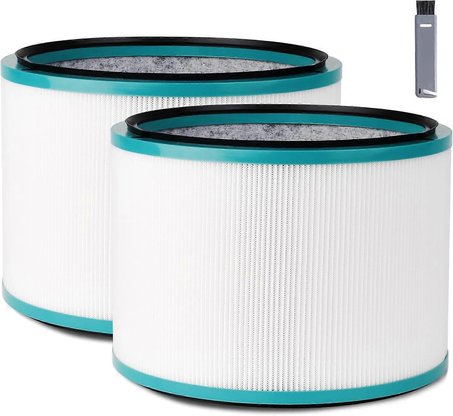 2 Pack Air Purifier Filter Replacement Compatible for Dyson HP01 HP02 DP01, HEPA Carbon Filter