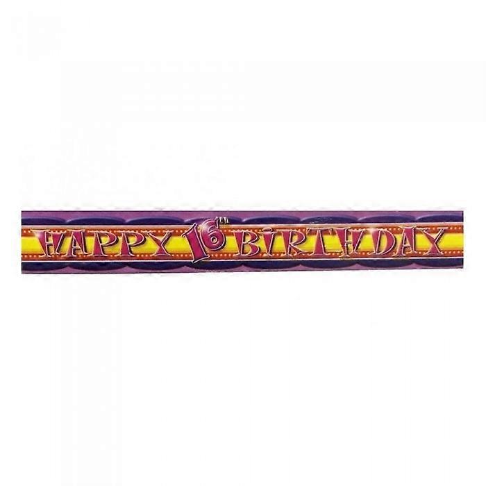 Unique Party Foil 16th Birthday Banner