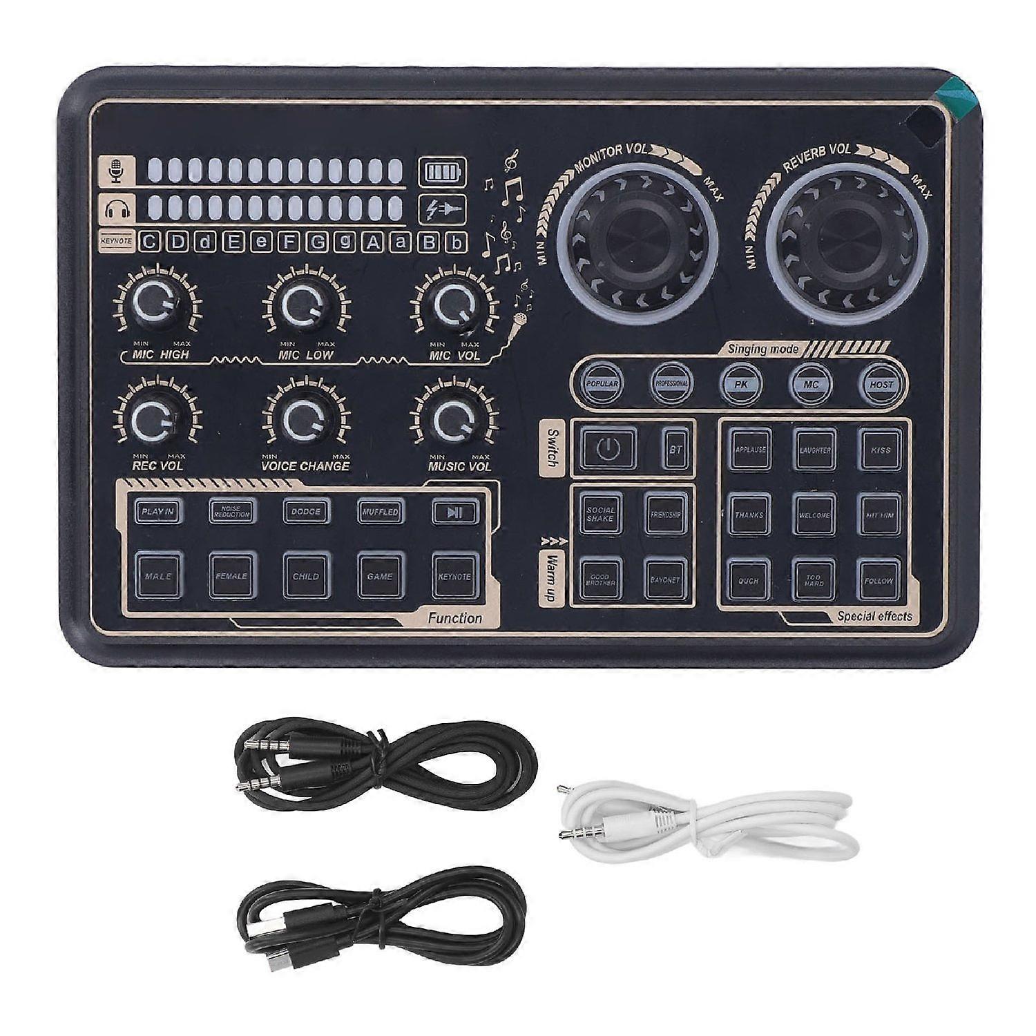 Professional Sound Mixer Sound Board Built in Dual Core DSP Digital Chip Multifunction Portable Soun