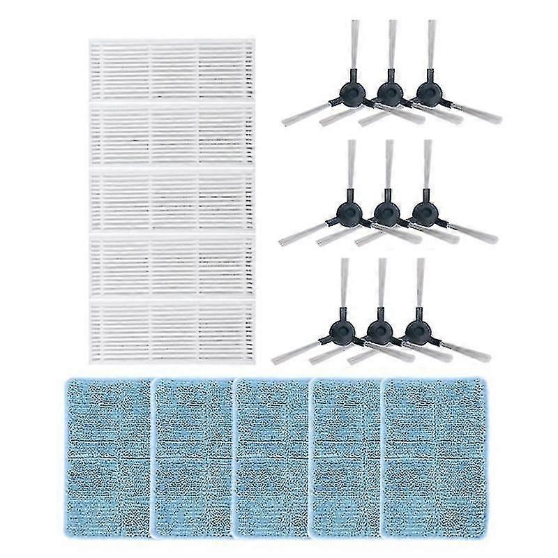 19pcs Replacement Parts For Midea Side Brush Mop Cloth Hepa Filter A