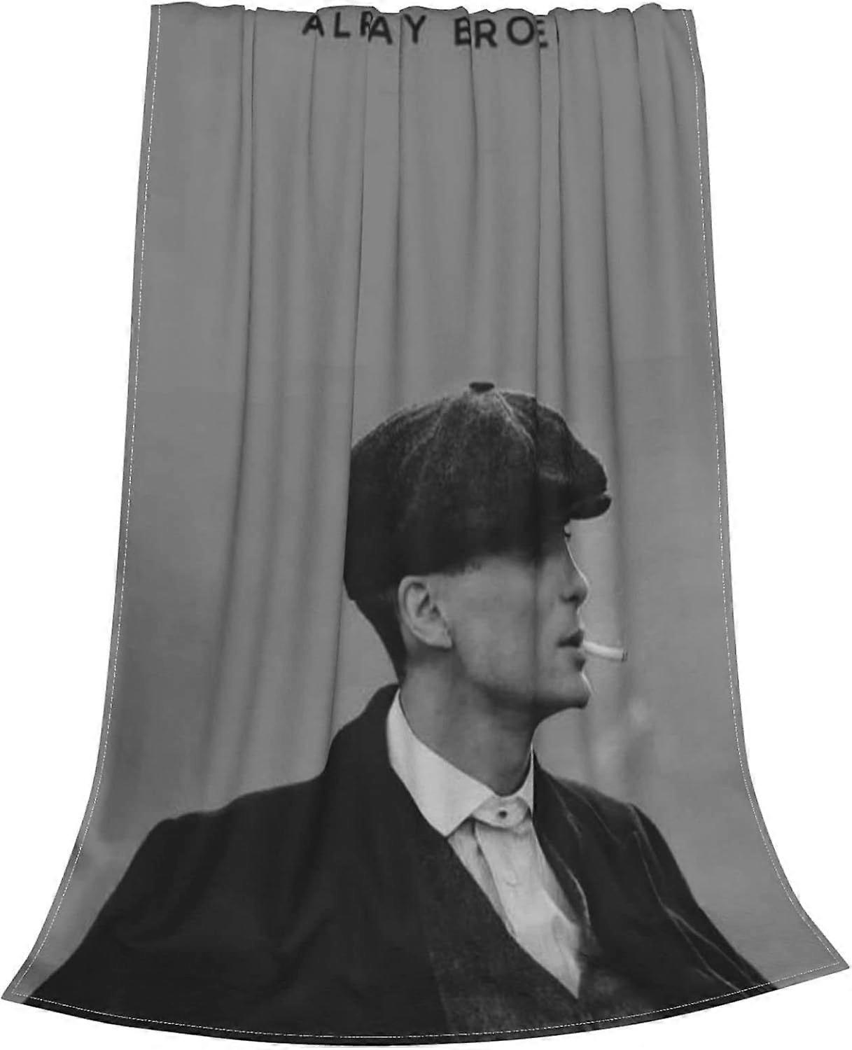 Cillian Murphy Flannel Blanket Ultra Soft Micro Fleece Throw Blankets Merchandise Warm Lightweight Bedding for Sofa Couch Chair All Season MR-363