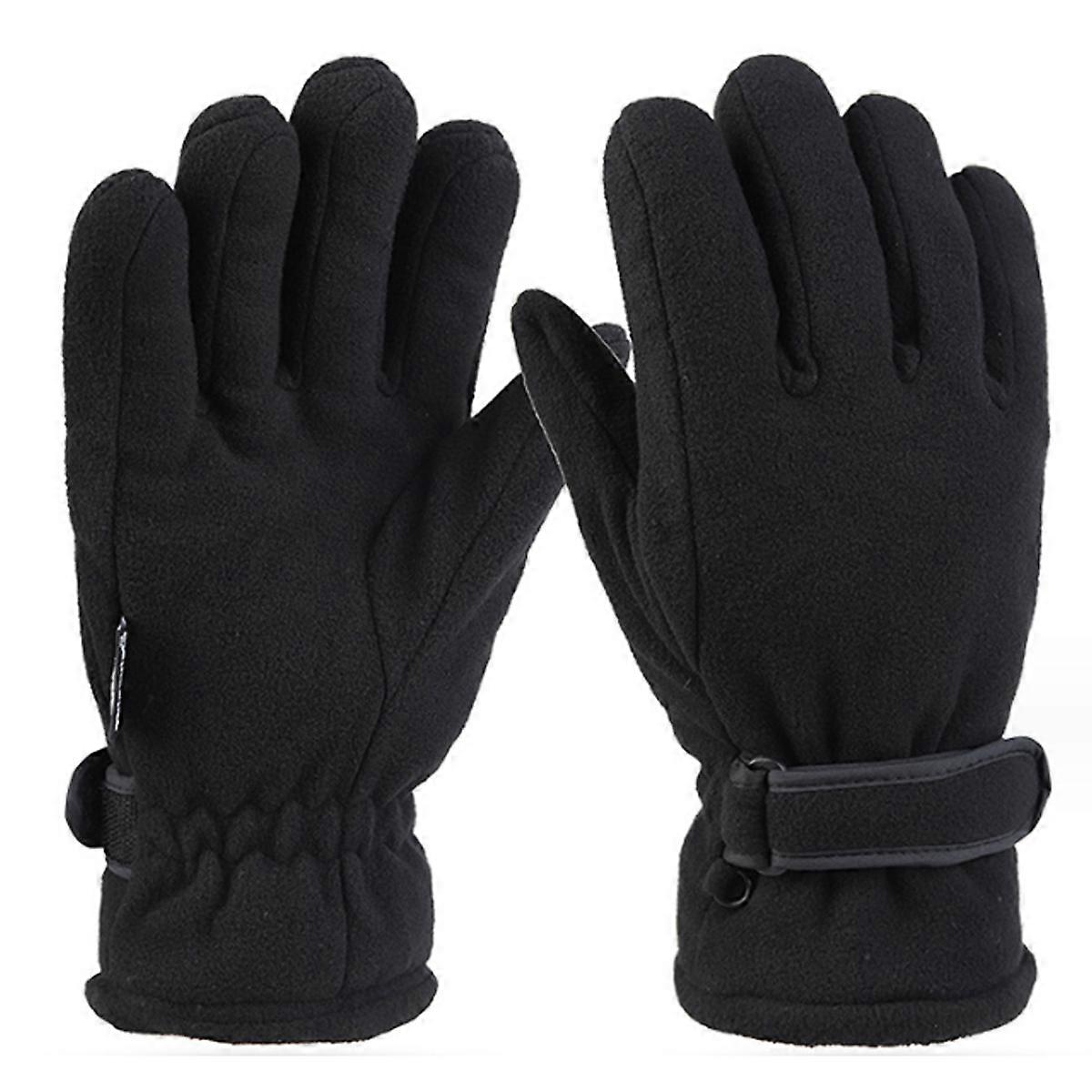 Mäns Thinsulate Fleece termiska handskar, Palm Grip