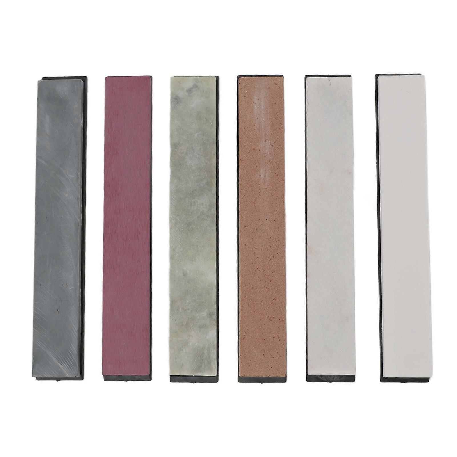 6PCS Sharpening Stone Set 1000 3000 5000 6000 8000 10000 Grits Double Sided Professional Whetstone Knife Sharpener for Grinding Polishing