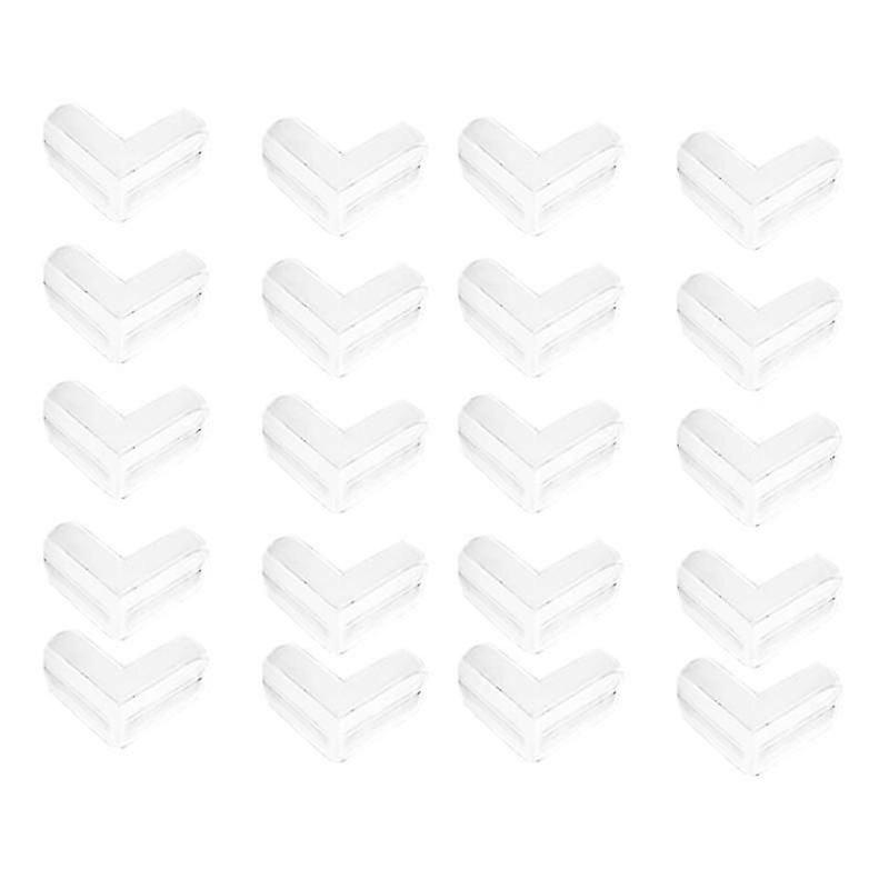 Paquet de 20 protège-coins protecteurs d’angle transparents Stop Child Injuries Tables, coins de meubles (l-sh