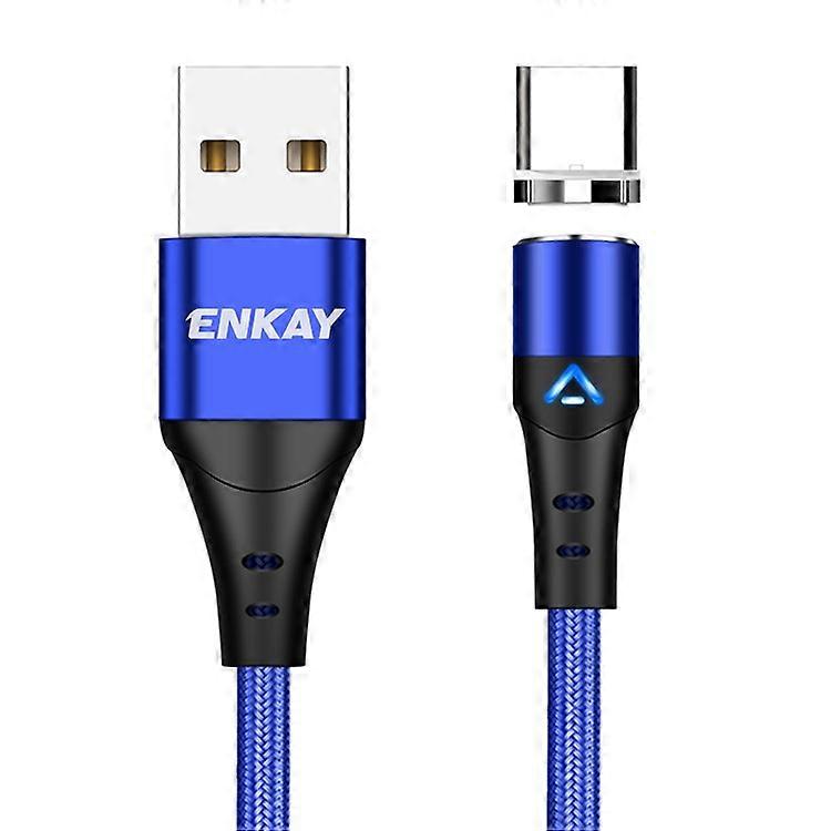 ENKAY HAT PRINCE 1m USB to Type-C 3A Fast Charging Phone Data Cable Magnetic Charging Cord