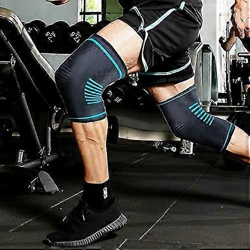 Knee Pads, Sports Knee Pads, Knee Pads, Knee Pad Compression Sleeves-suitable For Arthritis, Ligament InjuriesLake Blue,2XL