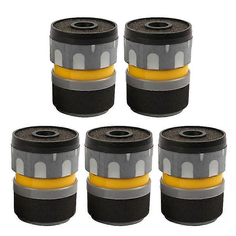 5pcs/set Dynamic Microphone Core Capsules Replacement Microphone Core Black