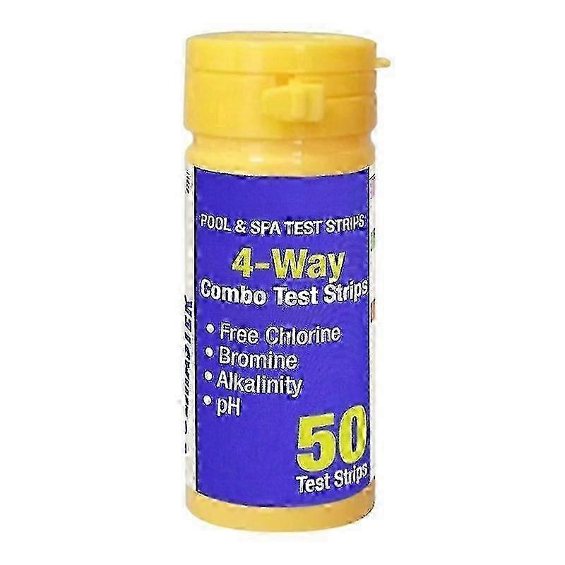 50 قطعة EELHOE 4-Way حمام سباحة وشريط اختبار PH الكيمياء المائية SPA