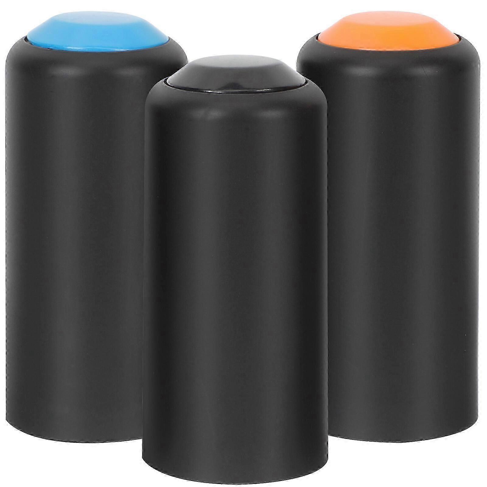 3pcs Mikrofonbatterieabdeckung Mikrofonbatterie Schraubkappe kompatibel für Shure PGX2 / SLX2 / PG58 / SM58 / BETA58