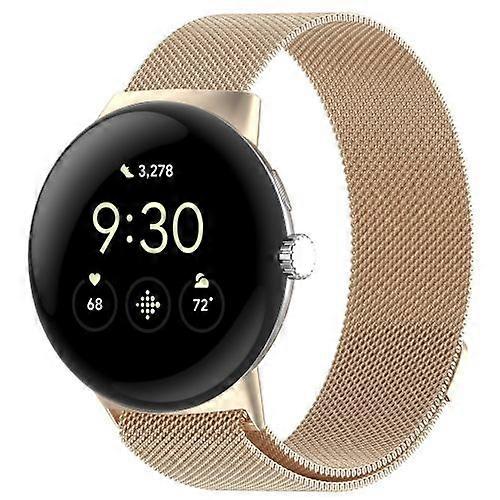 For Google Pixel Watch Milanese Stainless Steel Metal Watch Band