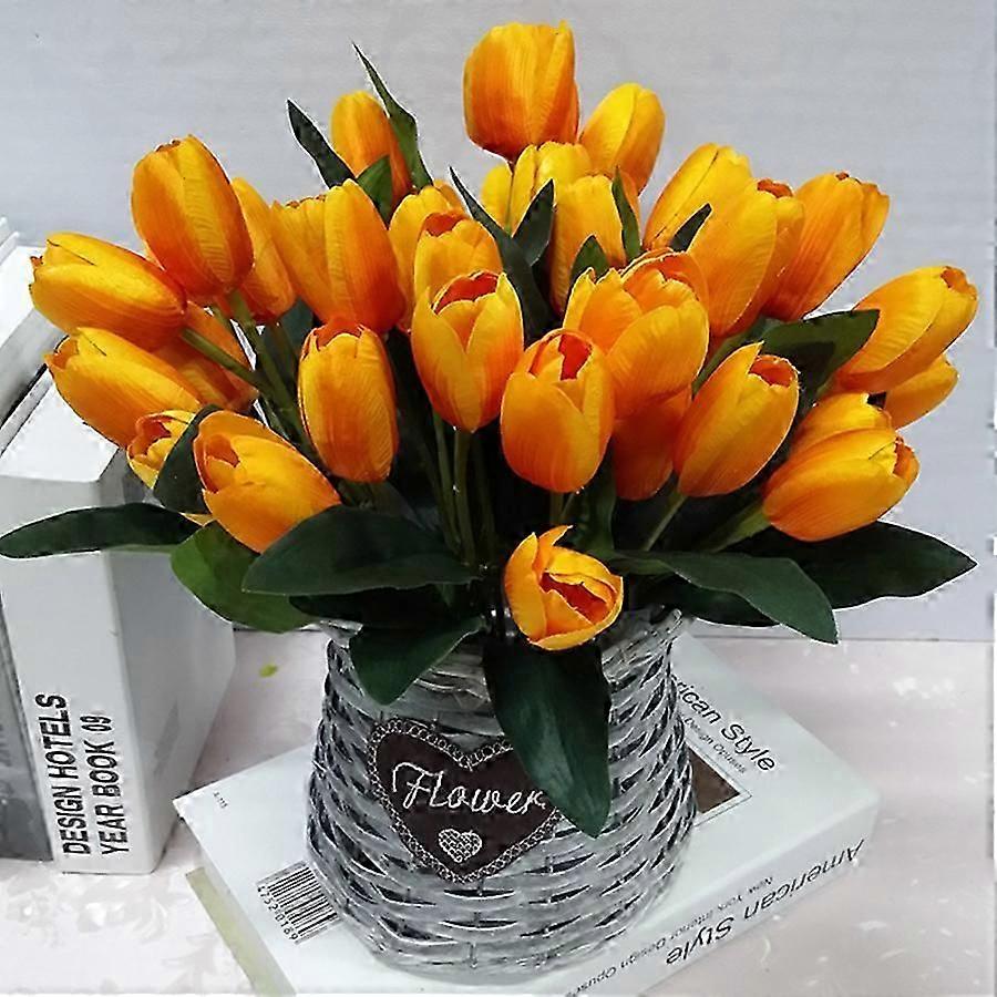 9 Tulip Bouquets Yellow