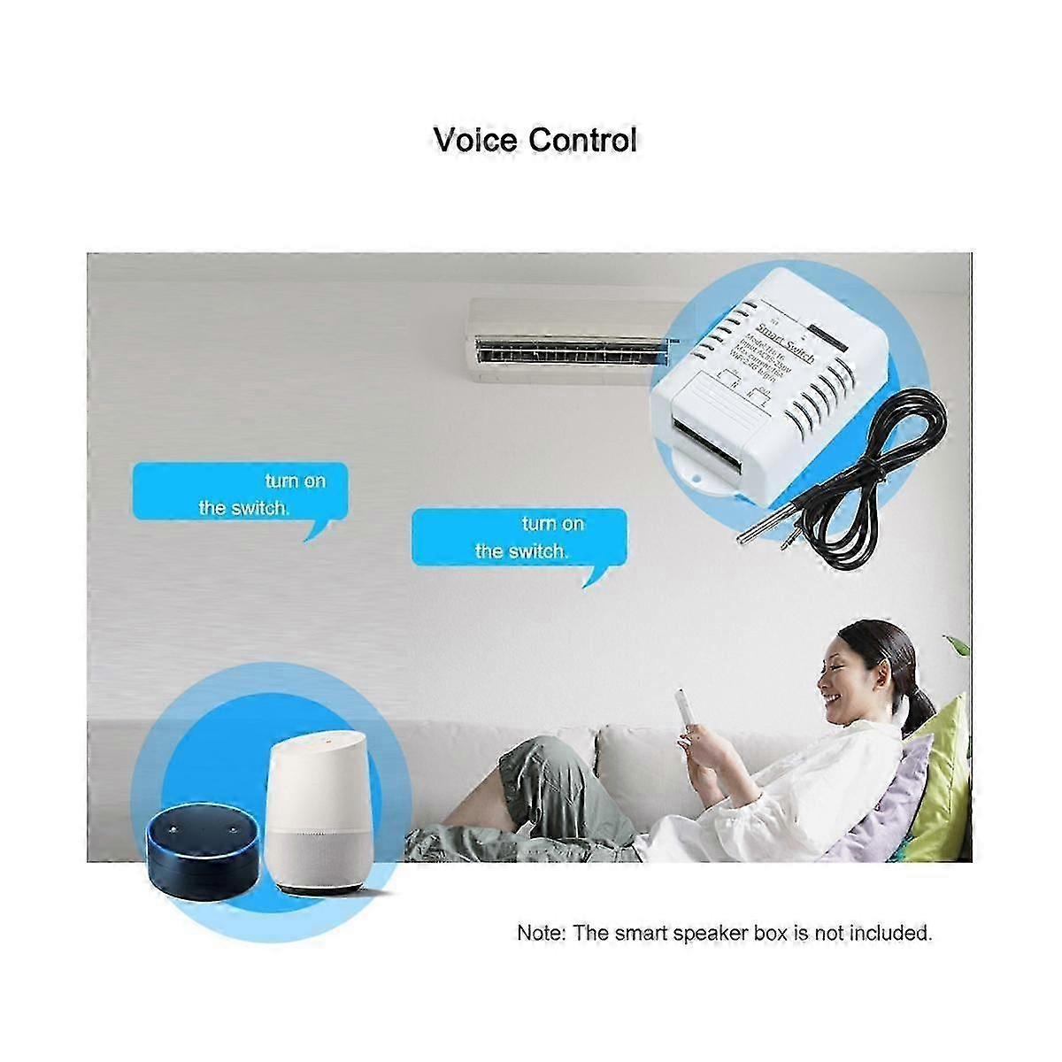 WiFi Smart Temperature Switch 16A 3000W Temperature Monitor Switch Module for Google Home Alexa