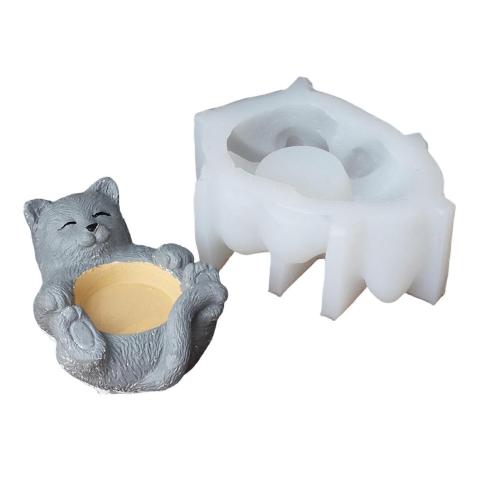 Candle Accessories Molds Candle Holder Mold Animal Shape Candle Bracket Mold Silicone Texture Suitable for Candlestick