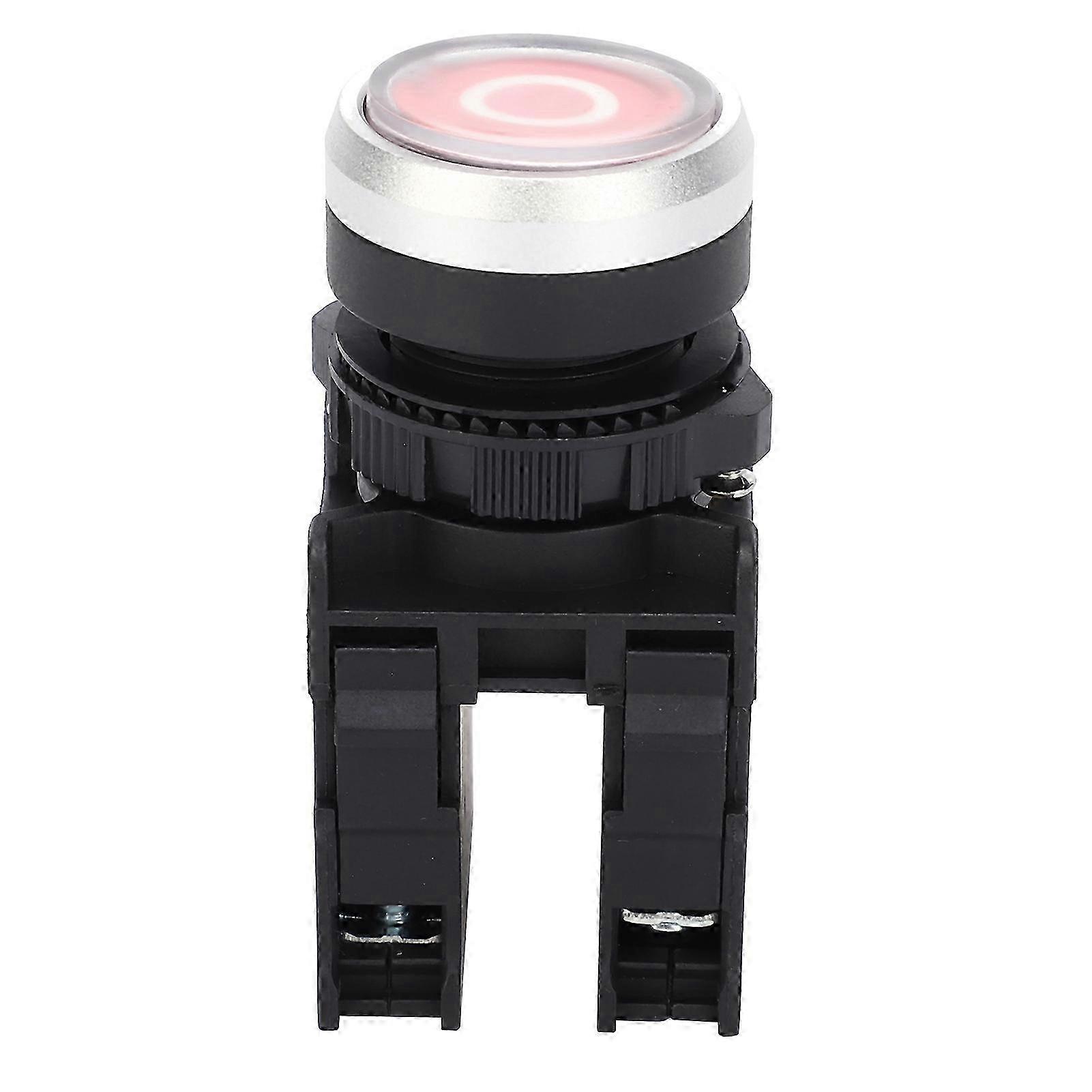 ABS Push Button Switch Stop Type SelfResetting Waterproof Push Button Switch Red AC220V