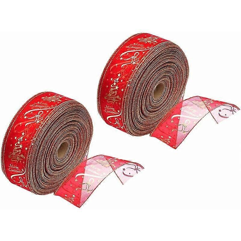 Smooth Surface Christmas Ribbon, Flexible And Resistant To Wrinkling For Effortless Decorating