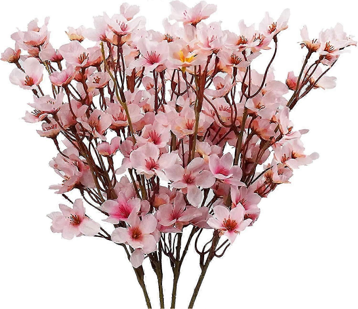 4 pcs Artificial Cherry Blossom, Home Decoration Pink