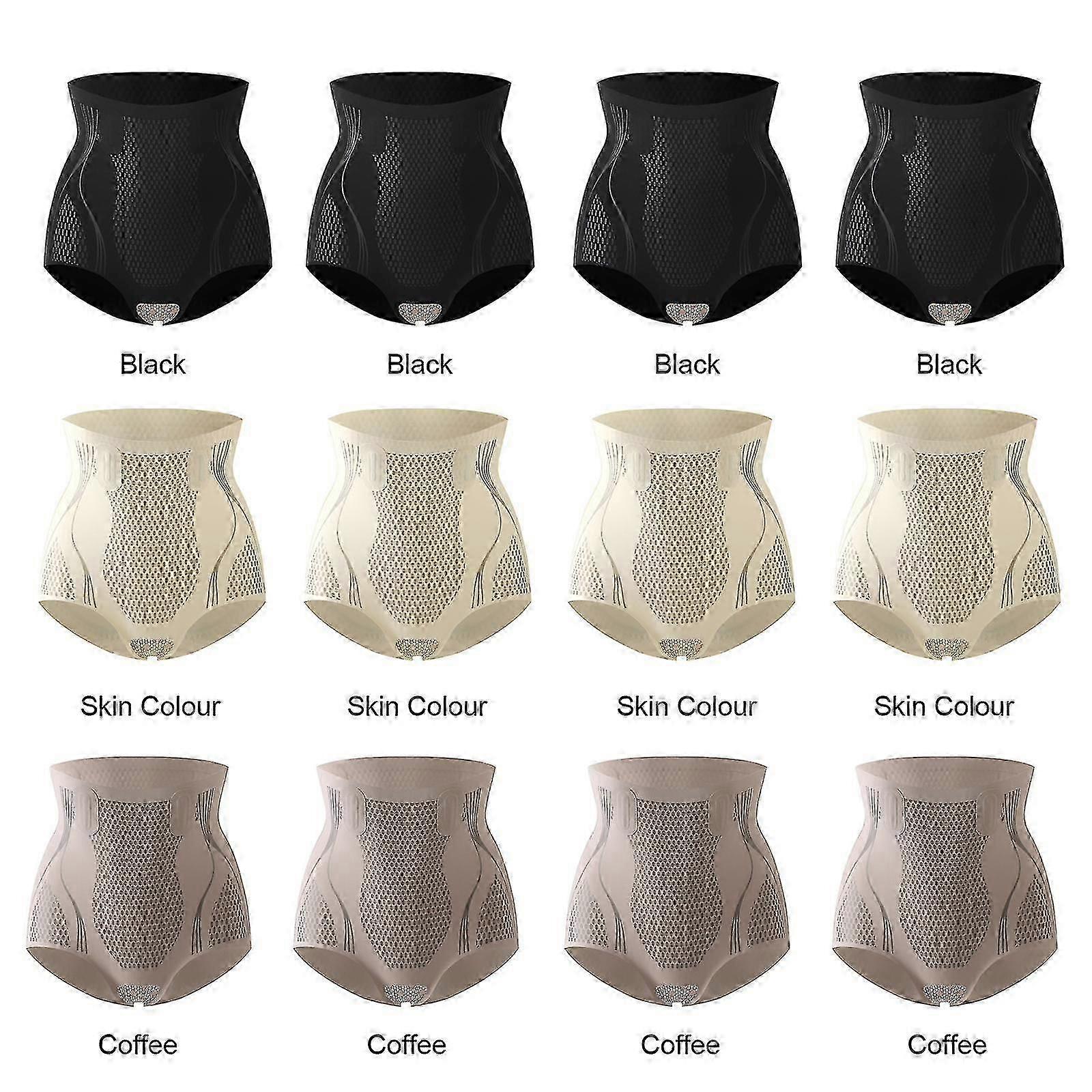 Ice Silk Ion Fiber Repair Shaping Shorts Tummy التحكم في البطن وتشكيل الجسم ملخصات عالية الخصر الجسم المشكل شورت للنساء-Yvan