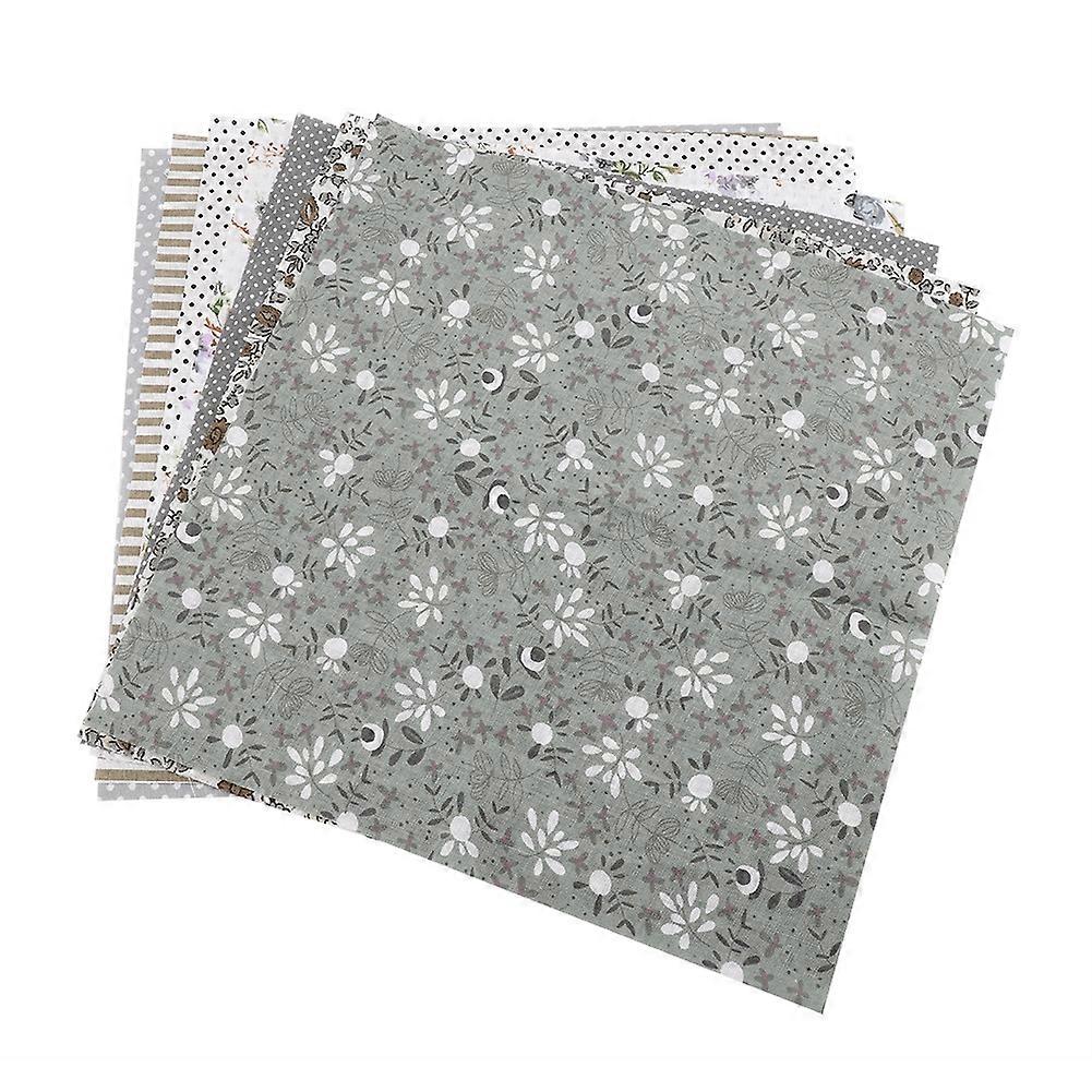 3 Types 7pcs 50*50cm Cotton Fabric DIY Assorted Squares PreCut Bedding Suite Quarters Bundle