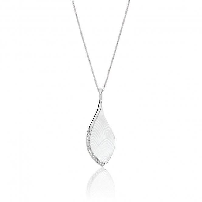 Silver & Co Mother of Pearl Cubic Zirconia Pendant SPG0073