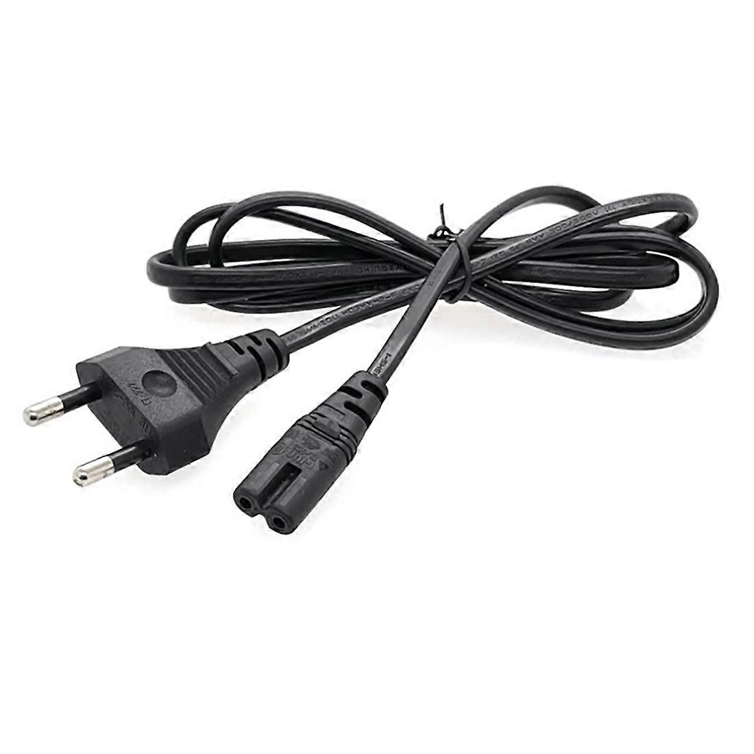 Universal Power Cable 1.5M 2-Hole Charging Cable 8-Character EU Plug