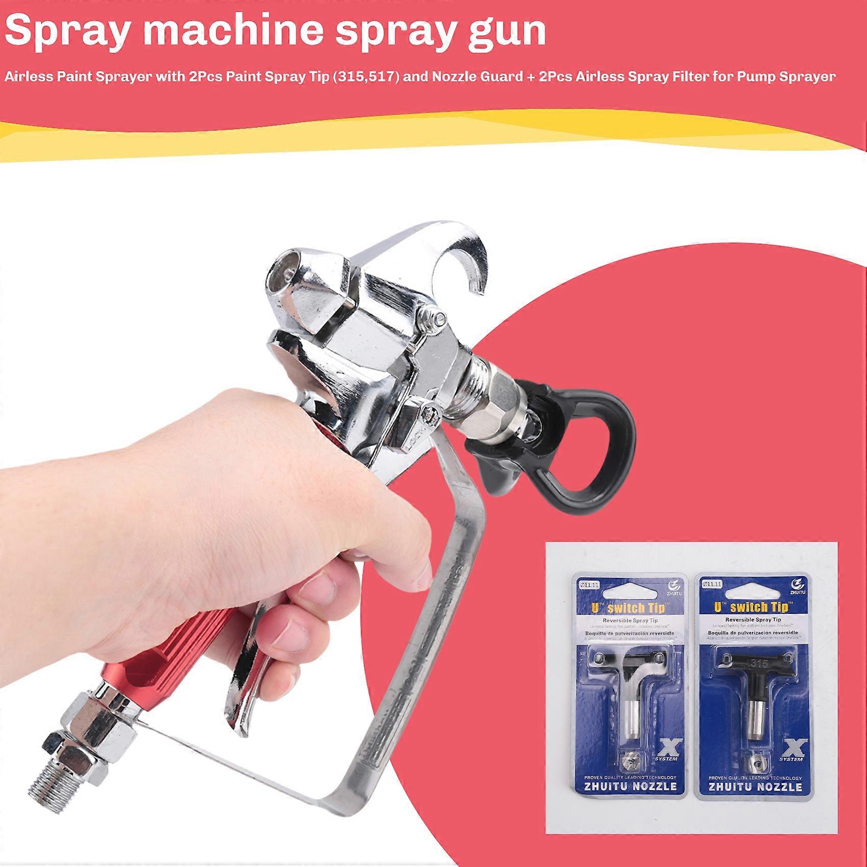 Paint Sprayer with 2Pcs Paint Tip (315,517) for Pump Sprayer
