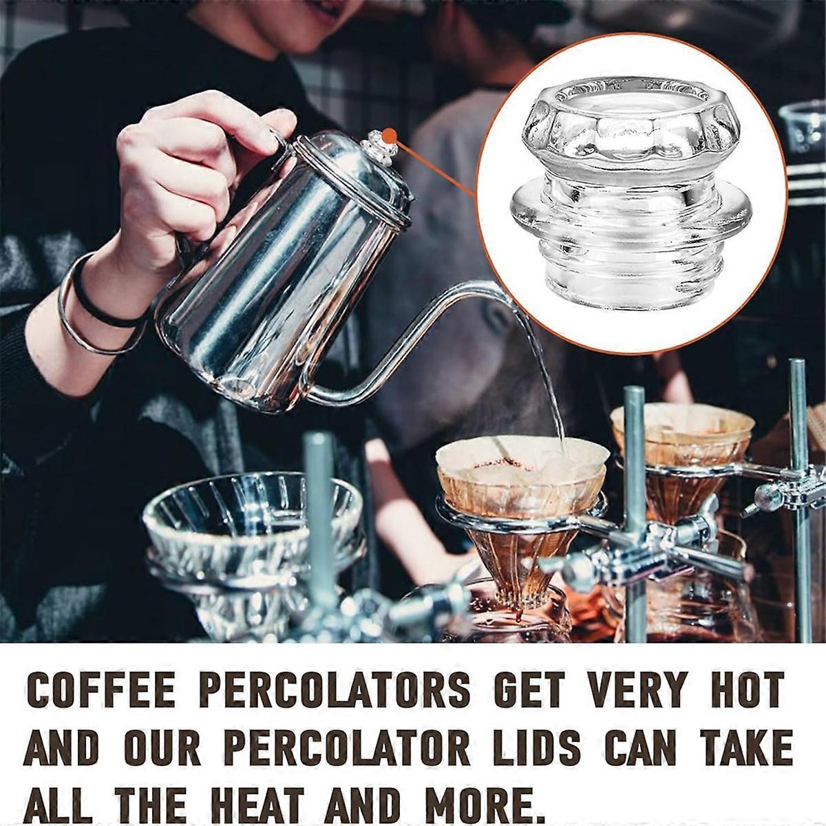 Coffee Percolator Glass Top Replacement-Glass Percolator Top for Coleman,Gsi,Texsport,Mereza Percola