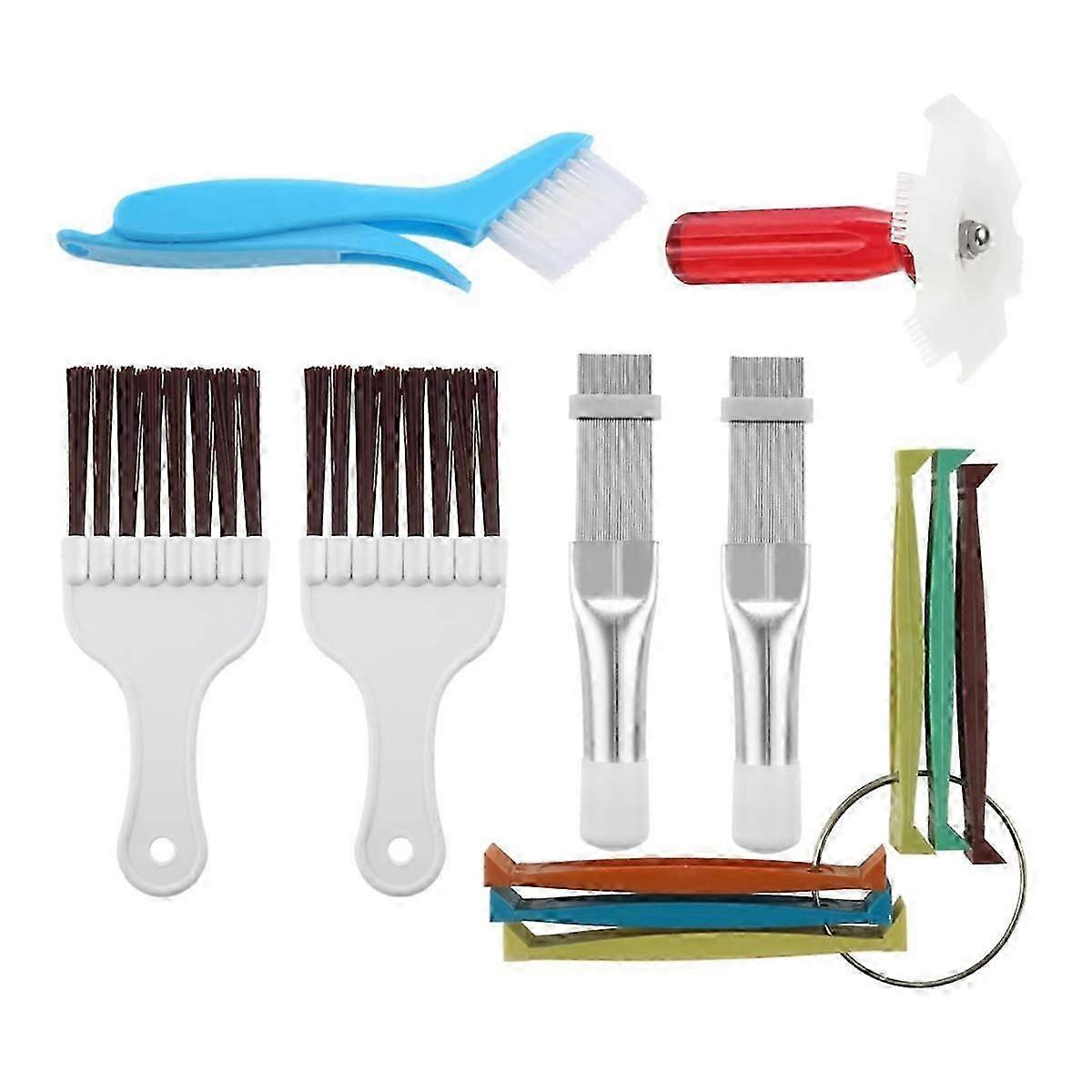 7Pcs Air Conditioner Fin Cleaner Set, Ac Fin Comb Condenser Fin Straightener Brush, Air Conditioner