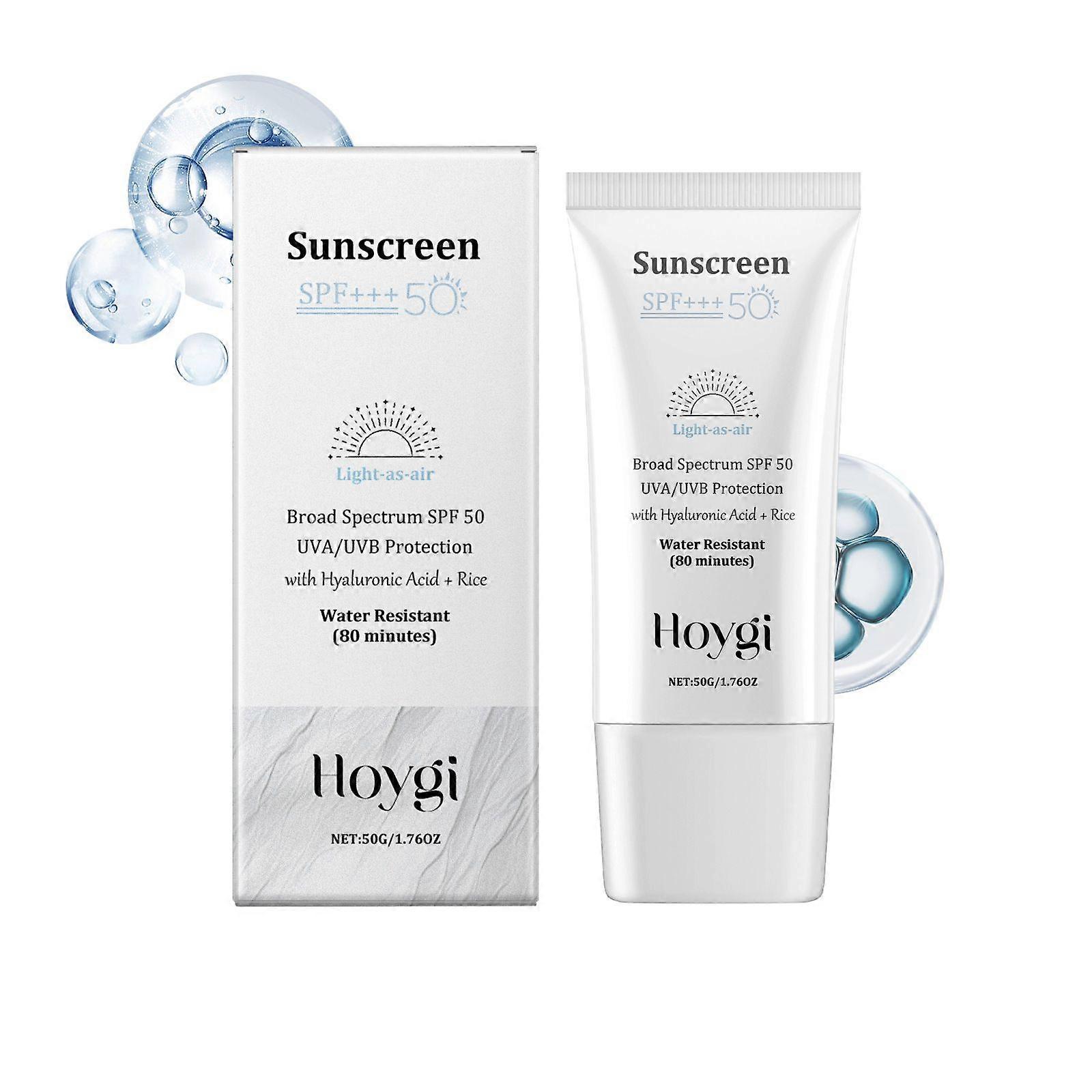 Outdoor protection Gentle and refreshing Light texture Moisturizing Isolation Hyaluronic acid Rice facial protection cream