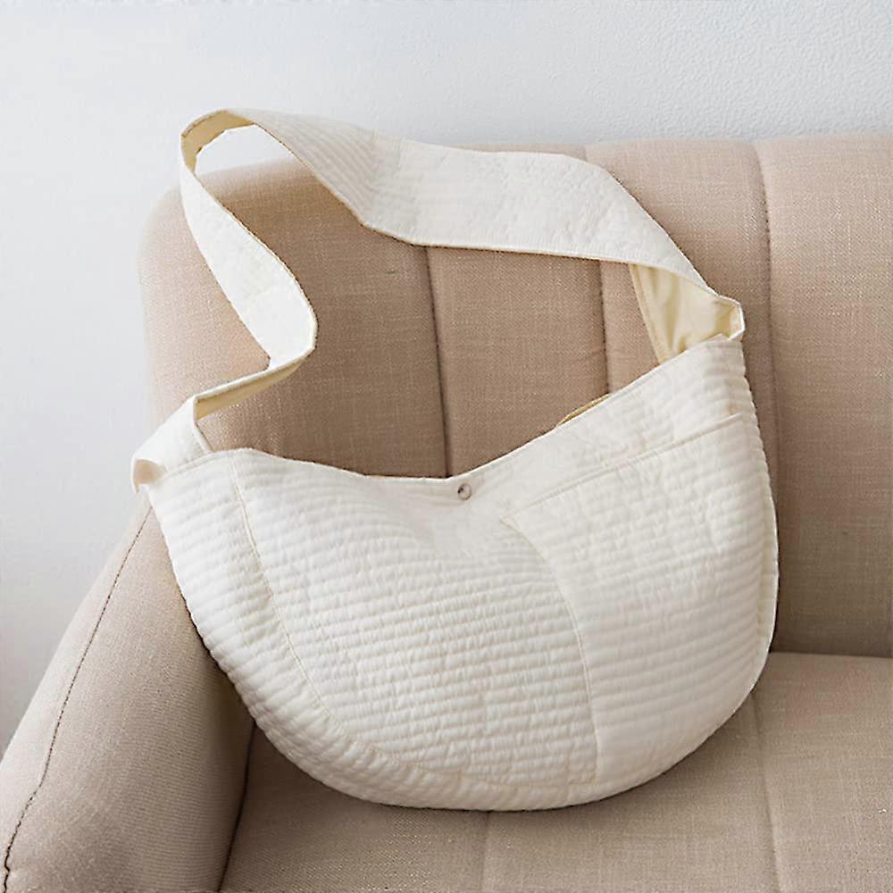 Pet Carrier Bags Large Capacity, Portable Open Crossbody Dog Carrier, 13 lbs, Pure White, Travel Friendly Design