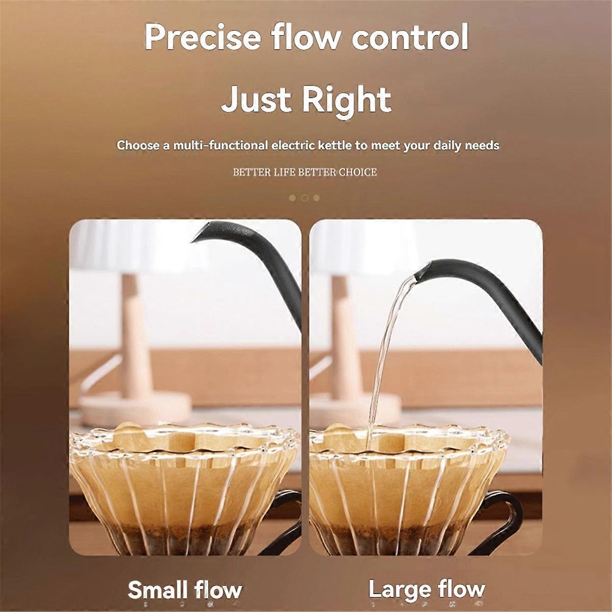 1000ml 304 Edelstahl Wasserkocher Ein EU-Stecker