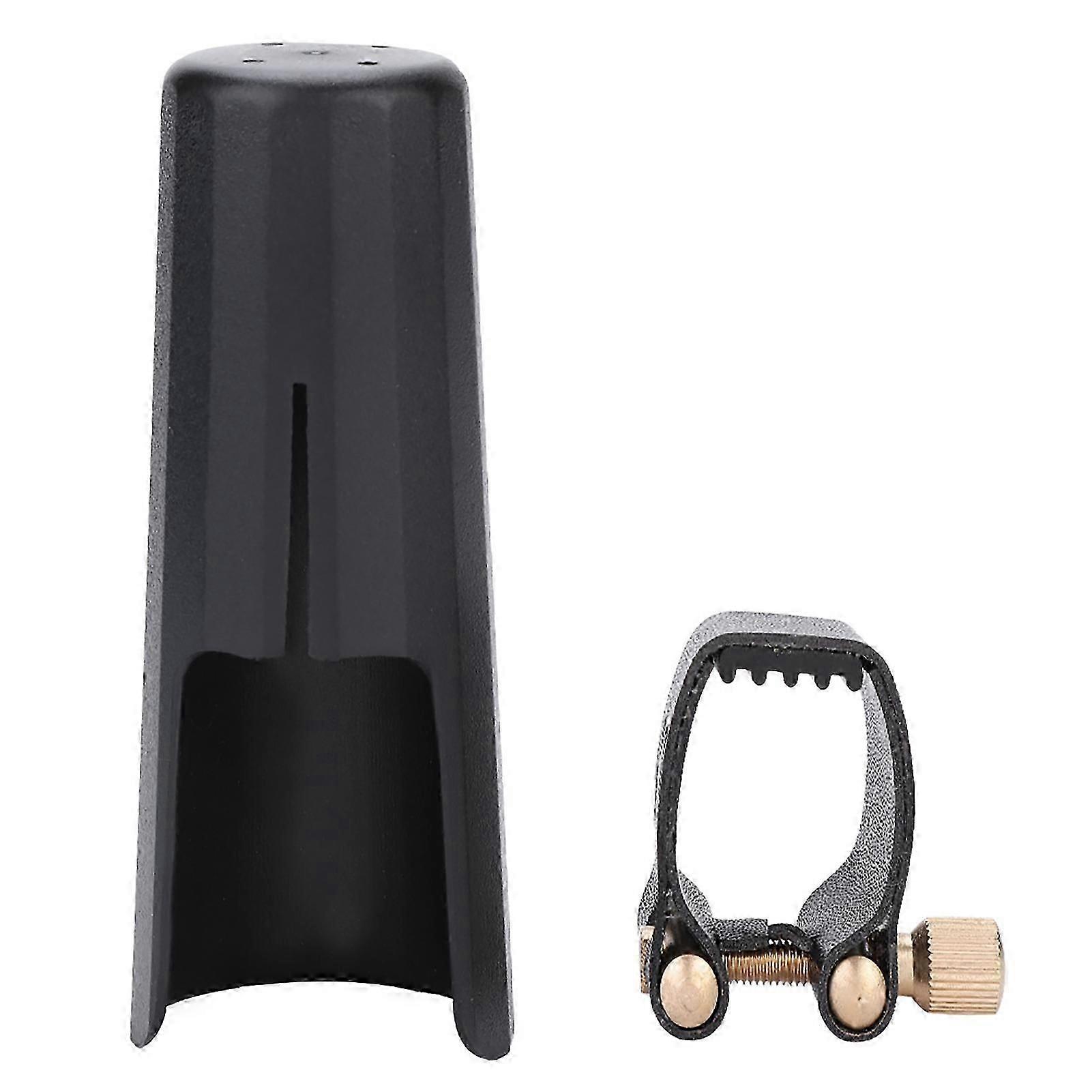 PU Ligature Fastener with Plastic Cap for Tenor Sax Saxphone Bakelite Mouthpiece Durable