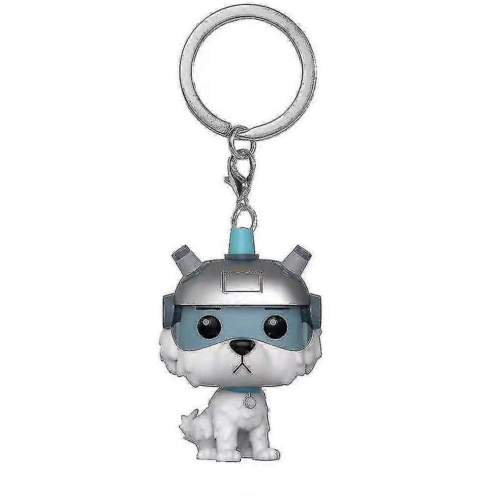 Rick And Morty Keychain Key Ring Pendant Snowball Keychain Key Ring