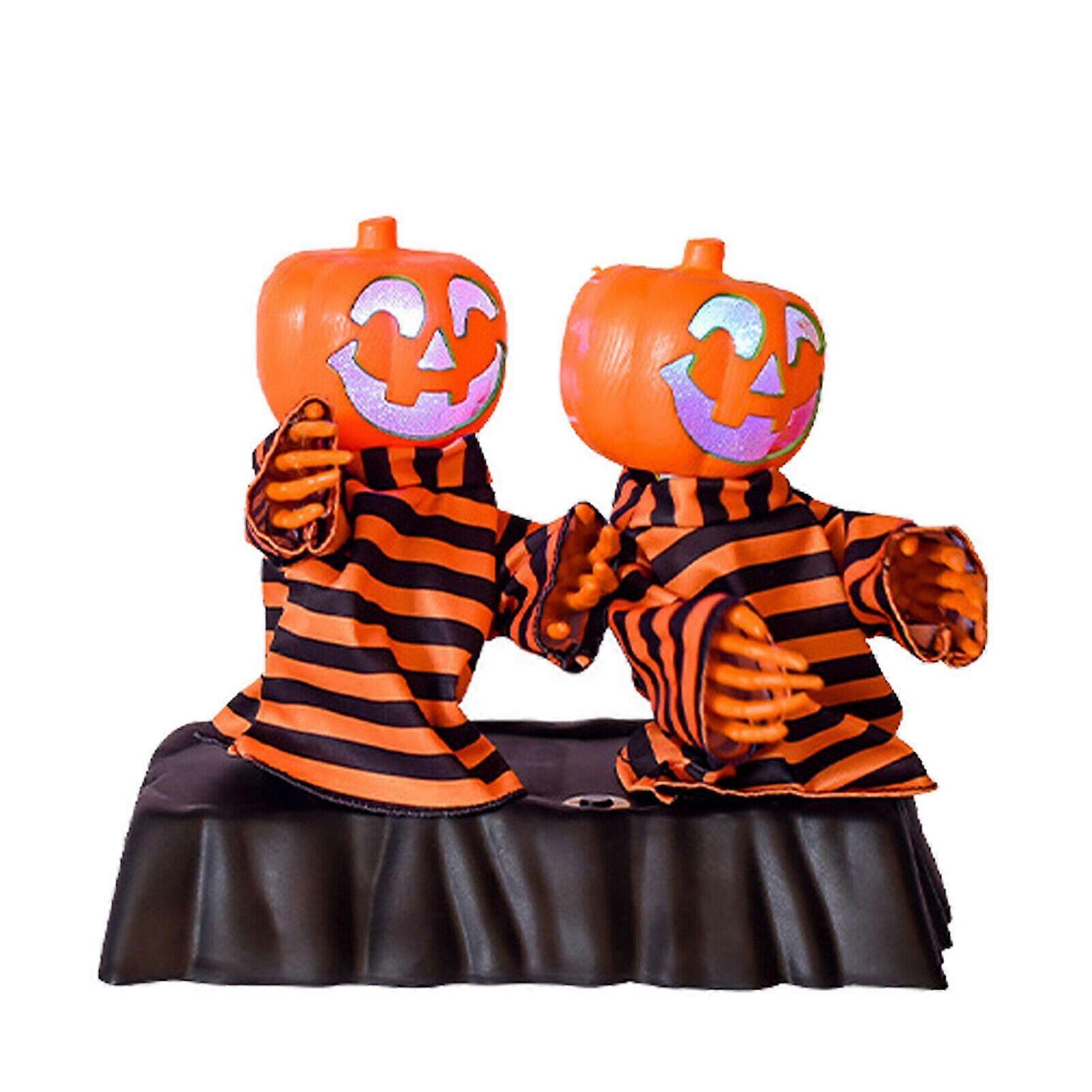 Cracker Barrel Animated Musical Singing Jack-o-Lantern Trio Candy Boogie Man