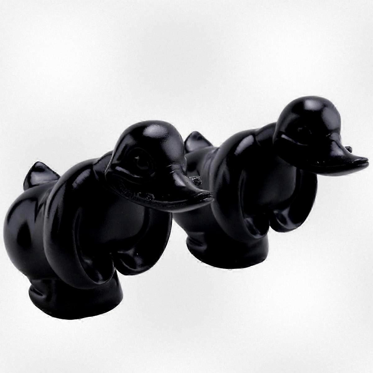 2PCS Rubber Duck Hood Decor for Trucks, Fun Duck Car Accessory Angry Duck Design