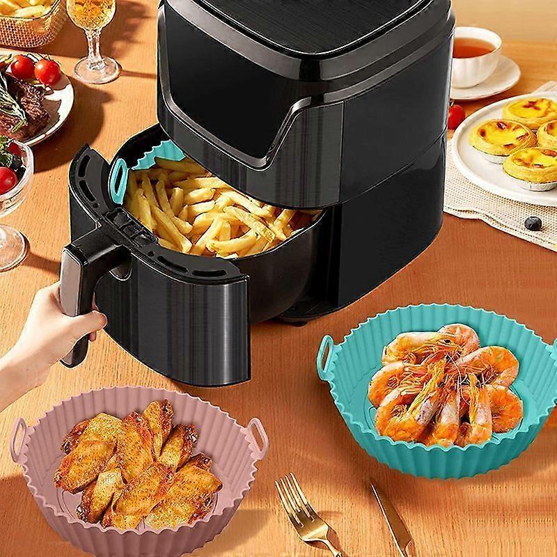 16,5 cm silikongryta till airfryer, korgfoder, non-stick-plåt för ugn