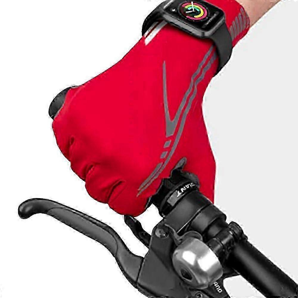 Cycling Gloves Cycling Gloves Gradient Non-Slip And Shock-Absorbing Mountain Bike Gloves With Signal Color Suitable Unisex Men Women