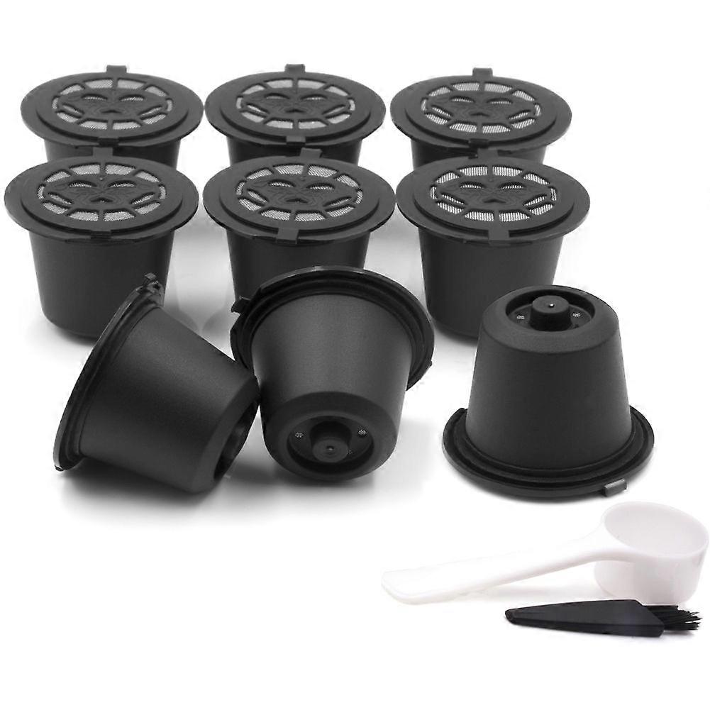 for Coffee Capsule Shell Reusable Filling , 9PCS, Black