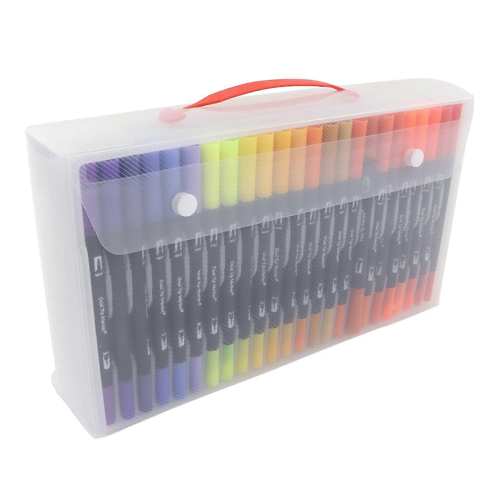 120 Dual Tip Washable Markers for Students with Wide Application